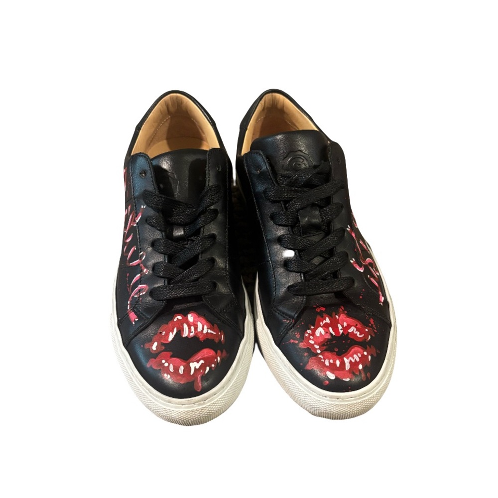 GREATS LEAH TINARI custom painted sneakers signed by artist size 7